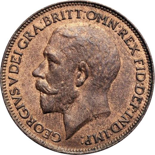 Avers 1 Farthing 1923 - Münze Wert - Großbritannien, Georg V