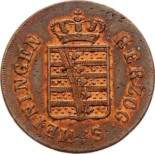 Avers Kreuzer 1832 "Typ 1831-1835" - Münze Wert - Sachsen-Meiningen, Bernhard II