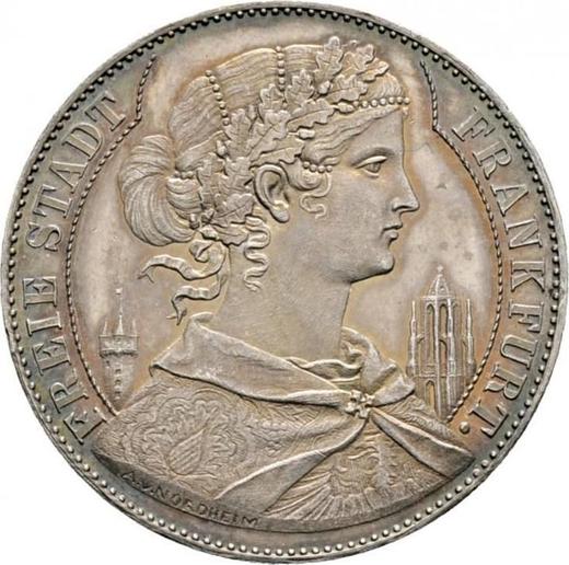 Awers monety - Talar 1857 - cena srebrnej monety - Frankfurt nad Menem, Wolne Miasto