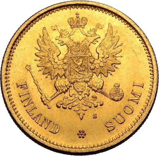 Awers monety - 20 marek 1878 S - cena złotej monety - Finlandia, Wielkie Księstwo