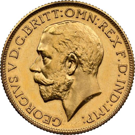 Obverse Sovereign 1923 SA - Gold Coin Value - RSA, George V