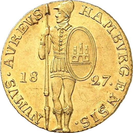Obverse Ducat 1827 - Coin Value - Hamburg, Free City