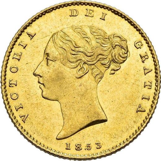 Obverse Half Sovereign 1853 - Gold Coin Value - United Kingdom, Victoria