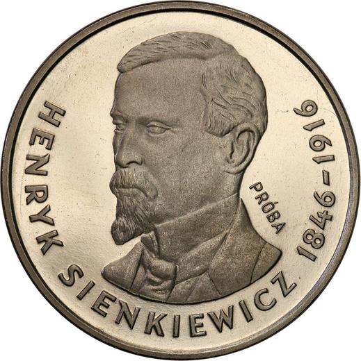 Rewers monety - Próba 100 złotych 1977 MW "Henryk Sienkiewicz" Nikiel - cena monety - Polska, PRL