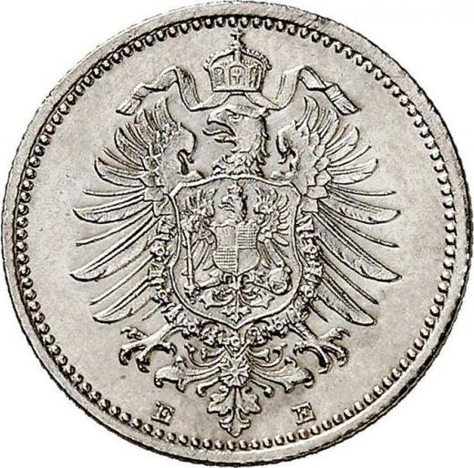 Reverse 20 Pfennig 1873 E "Type 1873-1877" - Silver Coin Value - Germany, German Empire