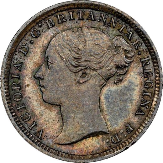 Awers monety - 3 pensy 1871 - cena srebrnej monety - Wielka Brytania, Wiktoria