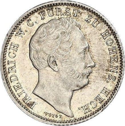 Obverse 1/2 Gulden 1843 - Silver Coin Value - Hohenzollern-Hechingen, Constantine