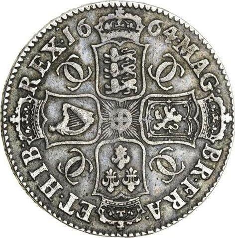 Reverse Halfcrown 1664 "Second laureate bust" - Silver Coin Value - United Kingdom, Charles II