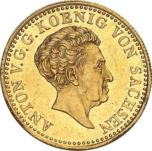 Avers Dukat 1829 S - Goldmünze Wert - Sachsen-Albertinische, Anton
