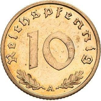 Obverse 10 Reichspfennig 1937 A "Type 1936-1939" -  Coin Value - Germany, Third Reich