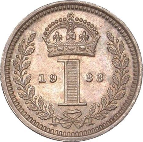 Reverse Penny 1933 "Type 1921-1936" - Silver Coin Value - United Kingdom, George V