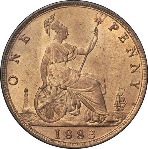Revers 1 Penny 1883 "Typ 1860-1894" - Münze Wert - Großbritannien, Victoria