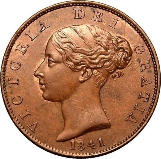 Obverse Halfpenny 1841 WW -  Coin Value - United Kingdom, Victoria