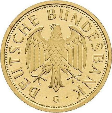 Revers 1 Mark 2001 G "Abschiedsmark" - Goldmünze Wert - Deutschland, BRD