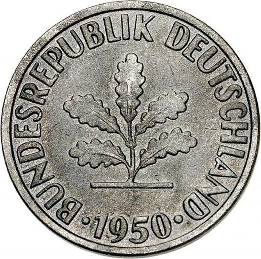 Reverse 10 Pfennig 1950 J Iron -  Coin Value - Germany, FRG