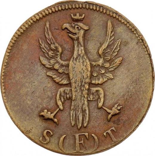 Avers 1 Heller 1837 F S.T. - Münze Wert - Frankfurt am Main, Freie Stadt