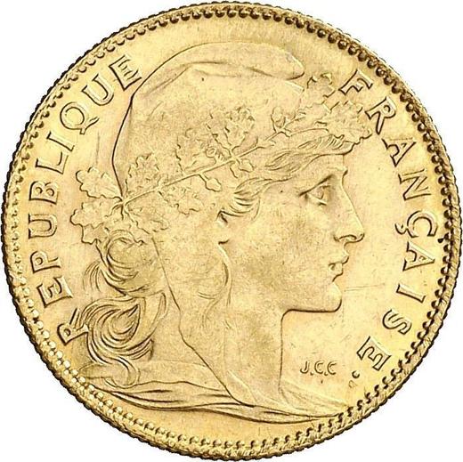 Obverse 10 Francs 1907 "Type 1899-1914" - Gold Coin Value - France, Third Republic