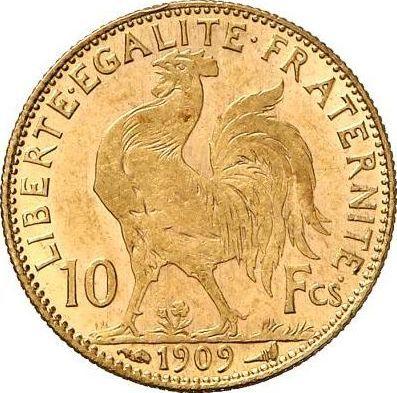 Revers 10 Franken 1909 "Typ 1899-1914" - Goldmünze Wert - Frankreich, Dritte Republik