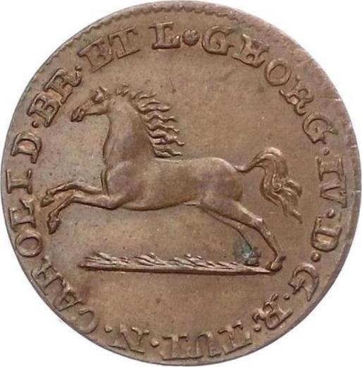 Obverse 2 Pfennig 1820 MC -  Coin Value - Brunswick-Wolfenbüttel, Charles II