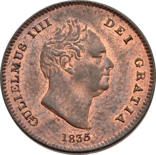Obverse Third Farthing 1835 -  Coin Value - United Kingdom, William IV