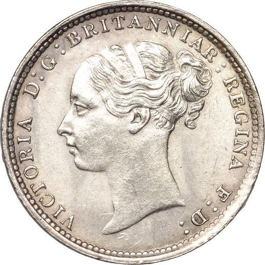 Obverse Threepence 1882 - Silver Coin Value - United Kingdom, Victoria