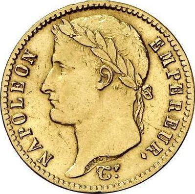 Obverse 20 Francs 1814 CL "Type 1809-1815" - Gold Coin Value - France, Napoleon I