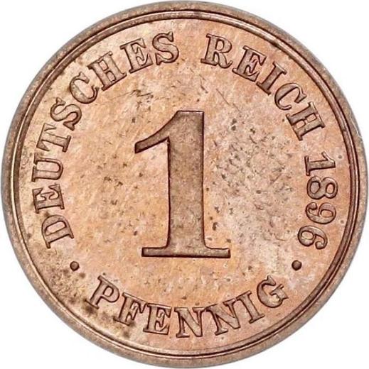 Obverse 1 Pfennig 1896 A "Type 1890-1916" - Coin Value - Germany, German Empire