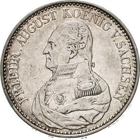 Obverse Thaler 1826 S "Mining" - Silver Coin Value - Saxony-Albertine, Frederick Augustus I