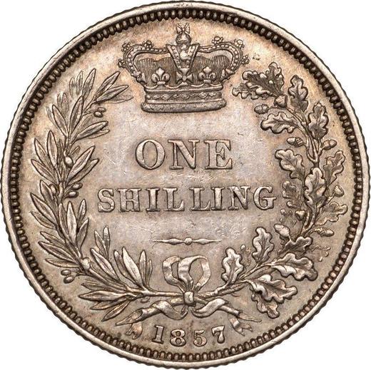 Reverse Shilling 1857 - Silver Coin Value - United Kingdom, Victoria