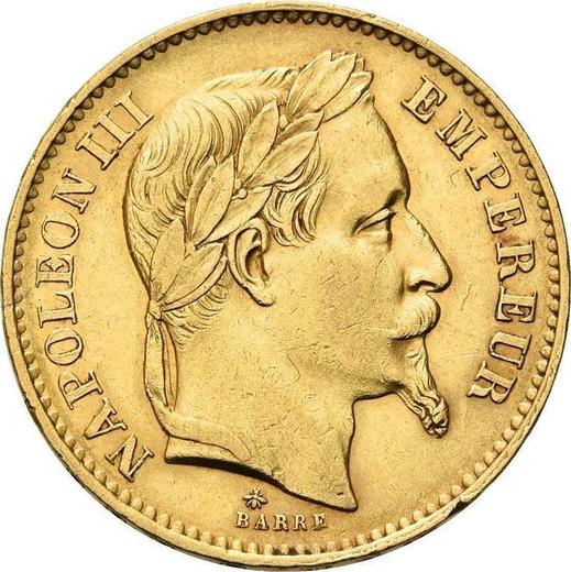 Obverse 20 Francs 1868 A "Type 1861-1870" - Gold Coin Value - France, Napoleon III