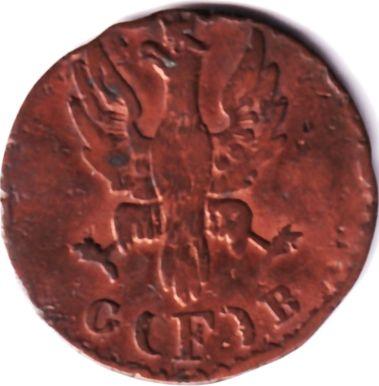 Anverso 1 heller 1825 F G.B. - valor de la moneda - Fráncfort del Meno, Ciudad Libre