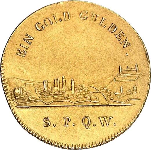 Reverse Goldgulden no date (1827-1835) "Type 1827-1835" Small letters - Gold Coin Value - Würzburg, Ludwig I