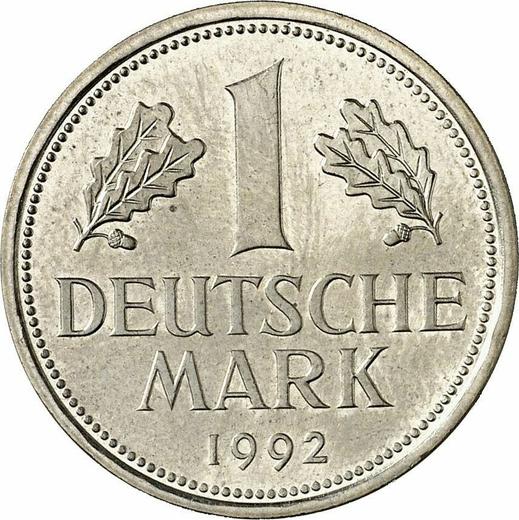 Obverse 1 Mark 1992 D -  Coin Value - Germany, FRG