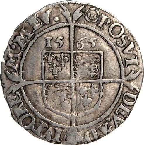 Reverse Sixpence 1565 "Third issues" Small portrait - Silver Coin Value - United Kingdom, Elizabeth I