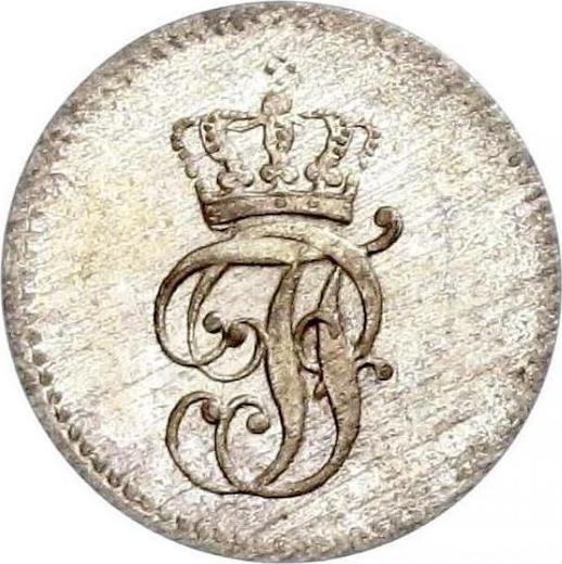 Awers monety - Dreiling 1842 - cena srebrnej monety - Meklemburgia-Schwerin, Paweł Fryderyk