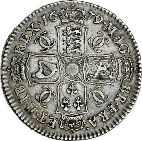 Reverse Halfcrown 1679 "Fourth laureate bust" - Silver Coin Value - United Kingdom, Charles II