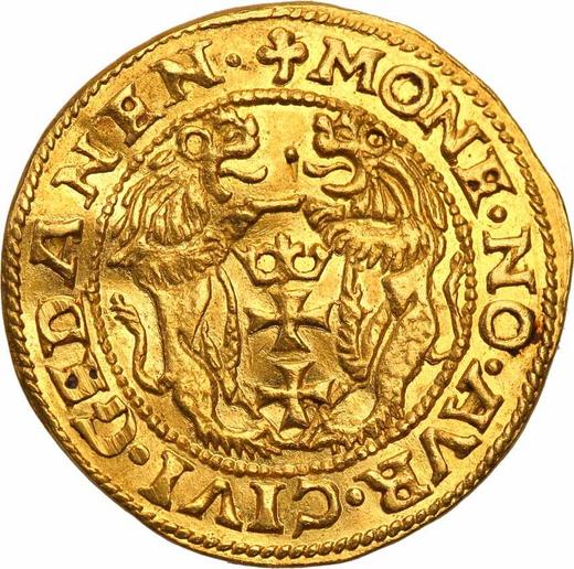 Reverse Ducat 1550 "Danzig" - Gold Coin Value - Poland, Sigismund II Augustus