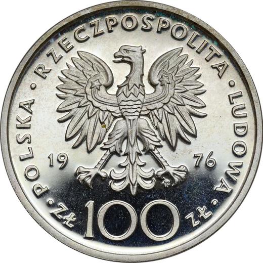 Avers Probe 100 Zlotych 1976 MW SW "Kazimierz Pułaski" Silber - Silbermünze Wert - Polen, Volksrepublik Polen