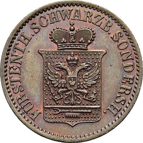 Avers 3 Pfennige 1870 A - Münze Wert - Schwarzburg-Sondershausen, Günther Friedrich Carl II