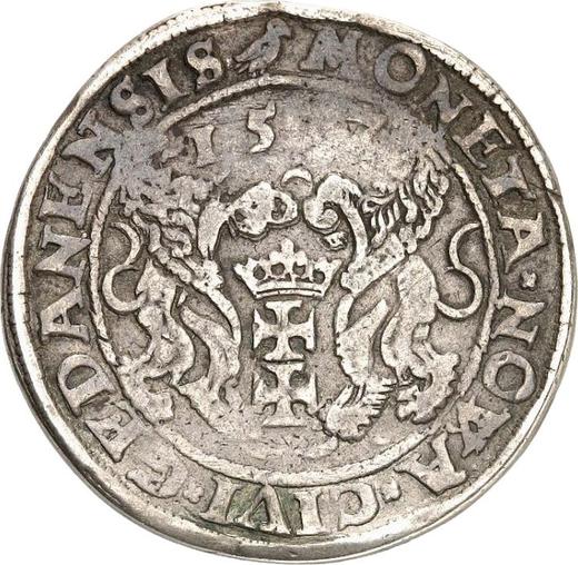 Reverse 1/2 Thaler 1577 "Siege of Danzig" - Silver Coin Value - Poland, Stephen Bathory