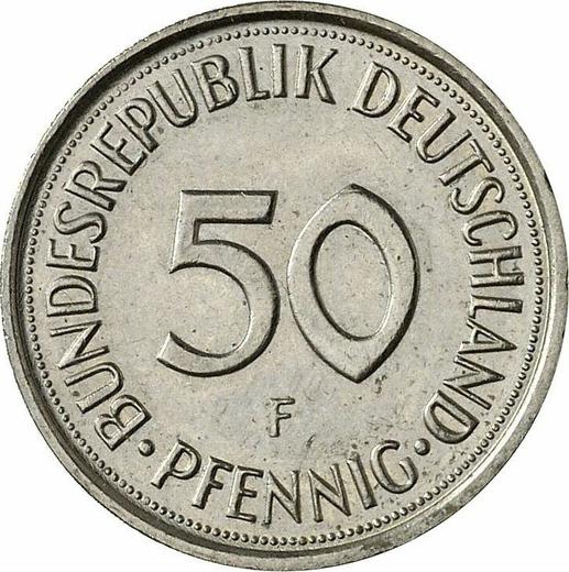 Obverse 50 Pfennig 1989 F - Coin Value - Germany, FRG