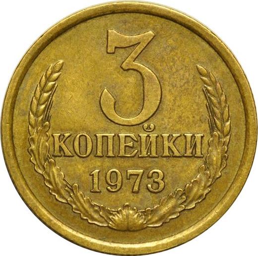 Reverse 3 Kopeks 1973 -  Coin Value - Russia, Soviet Union - USSR