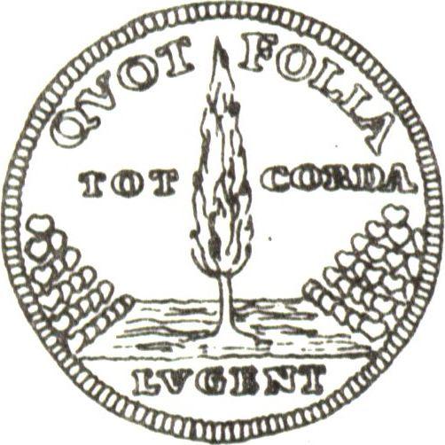 Avers Dukat 1727 IGS "Trauer-" - Goldmünze Wert - Polen, August II der Starke