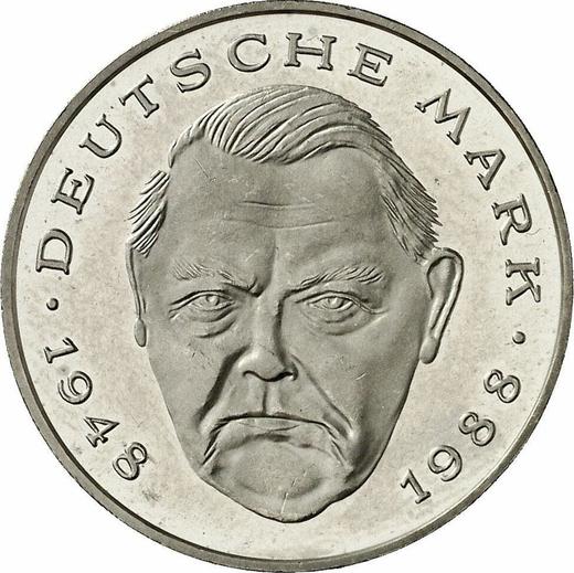 Avers 2 Mark 1996 J "Ludwig Erhard" - Münze Wert - Deutschland, BRD