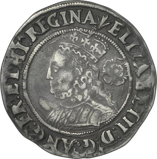 Obverse Sixpence 1565 "Third issues" Large portrait - Silver Coin Value - United Kingdom, Elizabeth I