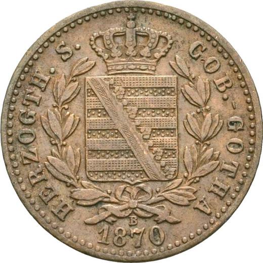 Awers monety - 1 fenig 1870 B - cena  monety - Saksonia-Coburg-Gotha, Ernest II