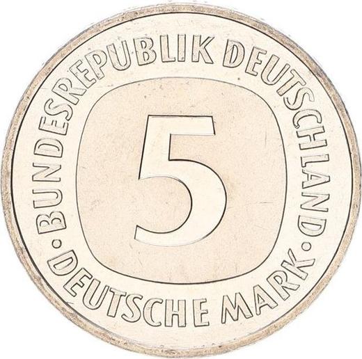 Avers 5 Mark 1982 J - Münze Wert - Deutschland, BRD