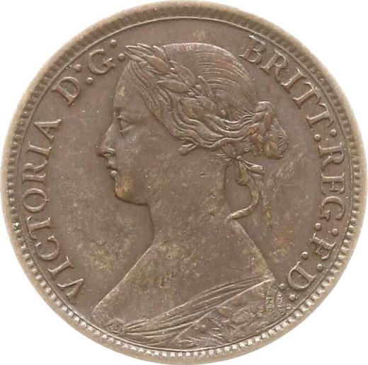 Obverse Farthing 1864 "Type 1860-1895" -  Coin Value - United Kingdom, Victoria