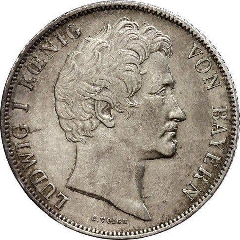 Obverse 1/2 Gulden 1840 - Silver Coin Value - Bavaria, Ludwig I