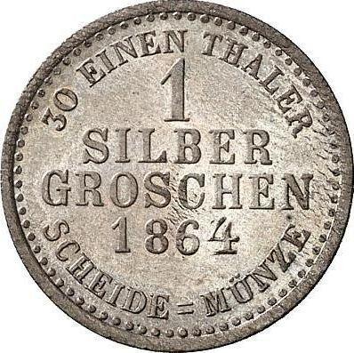 Reverse Silber Groschen 1864 - Silver Coin Value - Hesse-Cassel, Frederick William I